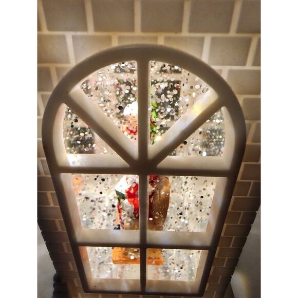 DILLARD'S Illuminated Snow House Santa Kissing Mrs Claus SEE PHOTOS AND VIDEO - Picture 7 of 16